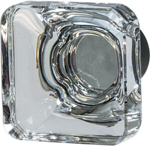 "Aluminum & Synthetic Crystal Knob"