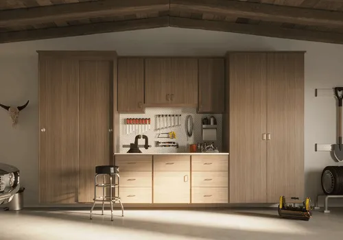 675aff3ea9ca00ad83a548fb_Modern-Farmhouse-Garage-Cabinet-Dark-Teak-Close-Up-p-500